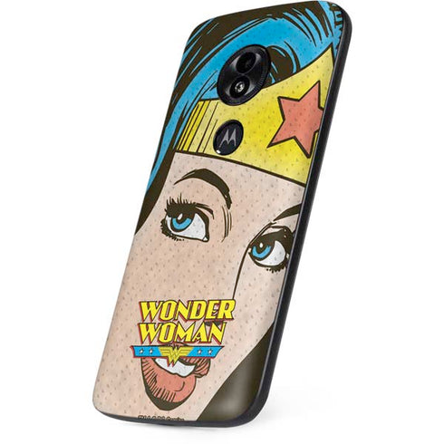 DC Comics Wonder Woman Vintage Profile Moto E5 Play Skin